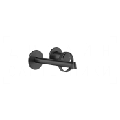 Gessi Anello Смеситель для раковины встраиваемый, внешняя часть, излив 13-16 см, цвет: matte black 63381#299