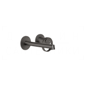 Gessi Anello Смеситель для раковины встраив., внеш. часть, излив 13-16 см, цвет: black metal brushed 63381#707