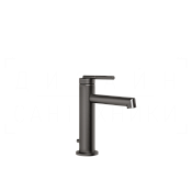 Gessi Ingranaggio Смеситель для раковины, с дон. клап., излив 12,8 см, цвет: black metal brushed PVD 63501#707