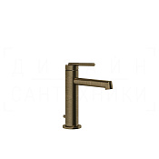 Gessi Ingranaggio Смеситель для раковины, с донным клапаном, излив 12,8 см, цвет: antique brass 63501#713