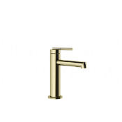 Gessi Ingranaggio Смеситель для раковины, без донного клапана, излив 12,8 см, цвет: brass PVD 63502#710