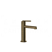 Gessi Ingranaggio Смеситель для раковины, без донного клапана, излив 12,8 см, цвет: antique brass 63502#713