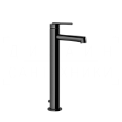 Gessi Ingranaggio Смеситель для раковины высокий, с дон. клап., излив 12,8 см, цвет: black metal PVD 63503#706