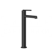 Gessi Ingranaggio Смеситель для раковины высокий, без дон. клап., излив 12,8 см, цвет: matte black 63504#299