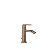 Gessi Ingranaggio Смеситель для биде с донным клапаном, излив 11,3 см, цвет: copper brushed PVD 63507#708