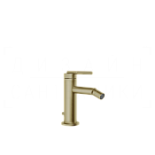 Gessi Ingranaggio Смеситель для биде с донным клапаном, излив 11,3 см, цвет: brushed brass PVD 63507#727