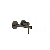 Gessi Ingranaggio Смеситель для раковины встраив., внеш. часть, излив 13-16 см, цвет: aged bronze 63581#187