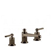 Gessi Venti20 Смеситель для раковины на 3 отв., без д/к, излив 13,4 см, цвет: coffee bronze brushed 65013#761