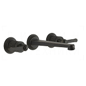 Gessi Venti20 Смеситель для раковины встраиваемый, внешняя часть, излив 20,1 см, цвет: aged bronze 65091#187