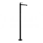 Gessi Venti20 Смеситель для раковины напольный, без дон. клап., излив 20,8 см, цвет: black metal PVD 65095#706
