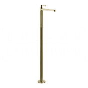 Gessi Venti20 Смеситель для раковины напольный, без д/к, излив 20,8 см, цвет: brushed brass PVD 65095#727