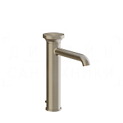Gessi Origini Смеситель для раковины высокий, с д/к, излив 16,4 см, цвет: finox brushed nickel 66005#149