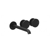 Gessi Origini Смеситель для раковины встраив., внеш. часть, излив 17,1-20,1 см, цвет: matte black 66090#299