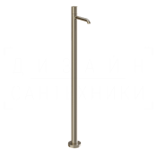 Gessi Habito Смеситель для раковины напольный, без д/к, излив 16,4 см, цвет: finox brushed nickel 70095#149