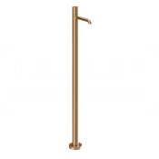Gessi Habito Смеситель для раковины напольный, без д/к, излив 16,4 см, цвет: warm bronze brushed PVD 70095#726