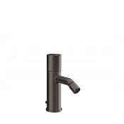 Gessi Habito Смеситель для биде с донным клапаном, излив 11,1 см, цвет: black metal brushed PVD 70107#707