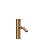 Gessi Habito Смеситель для биде с донным клапаном, излив 11,1 см, цвет: warm bronze brushed PVD 70107#726