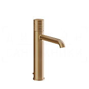 Gessi Habito Смеситель для раковины высокий, с д/к, излив 16,4 см, цвет: warm bronze brushed PVD 70305#726