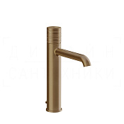 Gessi Habito Смеситель для раковины высокий, с д/к, излив 16,4 см, цвет: deep bronze brushed PVD 70305#791