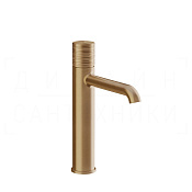 Gessi Habito Смеситель для раковины высокий, без д/к, излив 16,4 см, цвет: warm bronze brushed PVD 70306#726