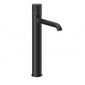 Gessi Habito Смеситель для раковины высокий, без донного клапана, излив 16,4 см, цвет: matte black 70404#299
