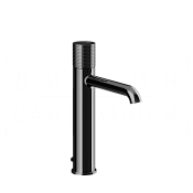Gessi Habito Смеситель для биде с донным клапаном, излив 16,4 см, цвет: black metal PVD 70405#706