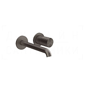 Gessi Habito Смеситель для раковины встраив., внеш. часть, без д/к, излив 20,1 см, цвет: black metal 70488#707