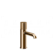 Gessi Habito Смеситель для раковины, без донного клапана, излив 13,1 см, цвет: warm bronze PVD 70502#735