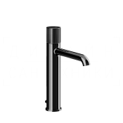 Gessi Habito Смеситель для раковины высокий, с донным клапаном, излив 16,4 см, цвет: black metal PVD 70505#706