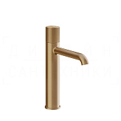 Gessi Habito Смеситель для раковины высокий, без д/к, излив 16,4 см, цвет: warm bronze brushed PVD 70506#726