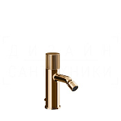 Gessi Habito Смеситель для биде с донным клапаном, излив 11,1 см, цвет: warm bronze PVD 70507#735