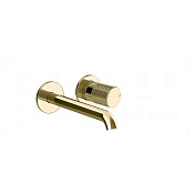 Gessi Habito Смеситель для раковины встраив., внеш. часть, без д/к, излив 20,1 см, цвет: brass PVD 70588#710
