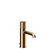 Gessi Habito Смеситель для раковины, с донным клапаном, излив 13,1 см, цвет: warm bronze PVD 70601#735
