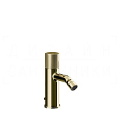 Gessi Habito Смеситель для биде с донным клапаном, излив 11,1 см, цвет: brass PVD 70607#710