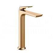 Gessi Ventaglio Смеситель для раковины высокий, без дон. клап., излив 25,1 см, цвет: warm bronze PVD 72004#735