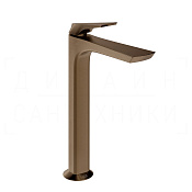Gessi Ventaglio Смеситель для раковины высокий, без д/к, излив 25,1 см, цвет: coffee bronze brushed 72004#761