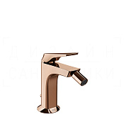 Gessi Ventaglio Смеситель для биде с донным клапаном, излив 11,4 см, цвет: copper PVD 72007#030