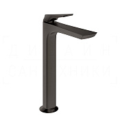 Gessi Ventaglio Смеситель для раковины высокий, с д/к, излив 25,1 см, цвет: black metal brushed PVD 72053#707