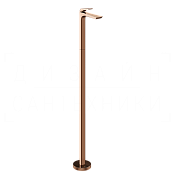 Gessi Ventaglio Смеситель для раковины напольный, без дон. клап., излив 15,4 см, цвет: copper PVD 72095#030