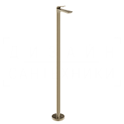 Gessi Ventaglio Смеситель для раковины напольный, без д/к, излив 15,4 см, цвет: finox brushed nickel 72095#149