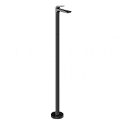 Gessi Ventaglio Смеситель для раковины напольный, без д/к, излив 15,4 см, цвет: black metal PVD 72095#706