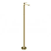 Gessi Ventaglio Смеситель для раковины напольный, без донного клап., излив 15,4 см, цвет: brass PVD 72095#710