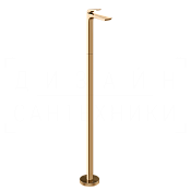Gessi Ventaglio Смеситель для раковины напольный, без д/к, излив 15,4 см, цвет: warm bronze PVD 72095#735