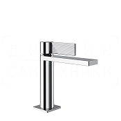 Gessi Inverso Смеситель для раковины, без донного клапана, излив 12,6 см, цвет: chrome 73502#031