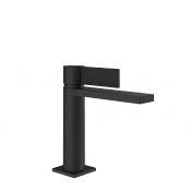 Gessi Inverso Смеситель для раковины, без донного клапана, излив 12,6 см, цвет: matte black 73502#299