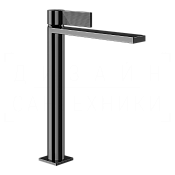 Gessi Inverso Смеситель для раковины высокий, без дон. клап., излив 27 см, цвет: black metal PVD 73504#706