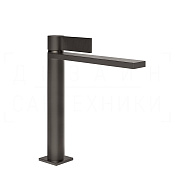 Gessi Inverso Смеситель для раковины высокий, без д/к, излив 20 см, цвет: black metal brushed PVD 73506#707