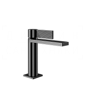 Gessi Inverso Смеситель для раковины, с донным клапаном, излив 12,6 см, цвет: black metal PVD 73551#706