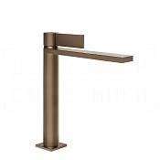 Gessi Inverso Смеситель для раковины высокий, без д/к, излив 20 см, цвет: coffee bronze brushed 73606#761