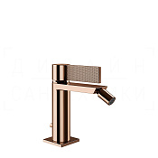Gessi Inverso Смеситель для биде с донным клапаном, излив 11,8 см, цвет: copper PVD 73607#030